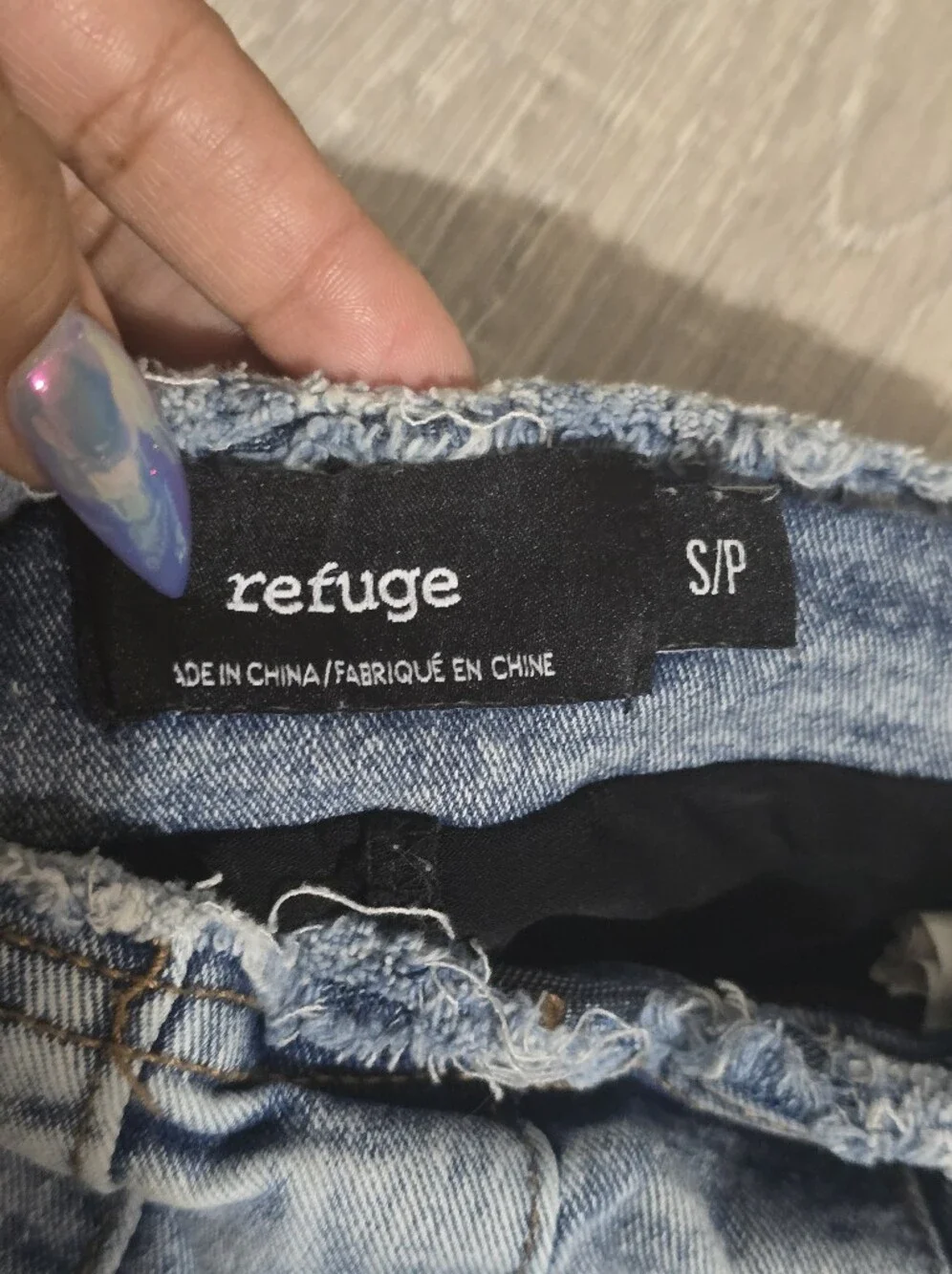 refuge pleated denim